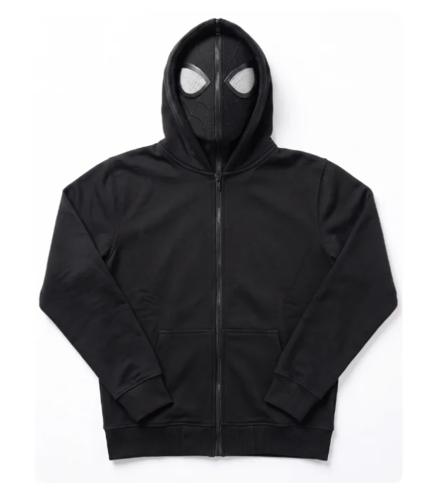 🕷️ Spider-Man Masked Zip-Up Hoodie